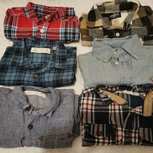 Bundle of Eight 2T Button Down Shirts for Boys - OPEN TO OFFERS